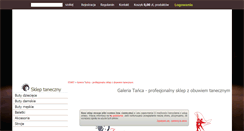 Desktop Screenshot of galeriatanca.pl