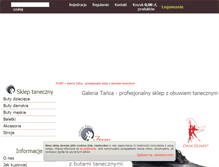 Tablet Screenshot of galeriatanca.pl